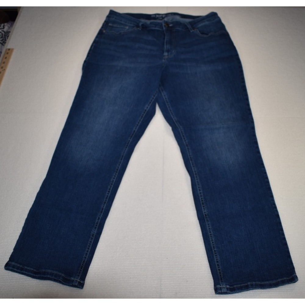 Maurices M Jeans High Rise Curvy 18W Short Blue Stretch Denim Jeans Women's